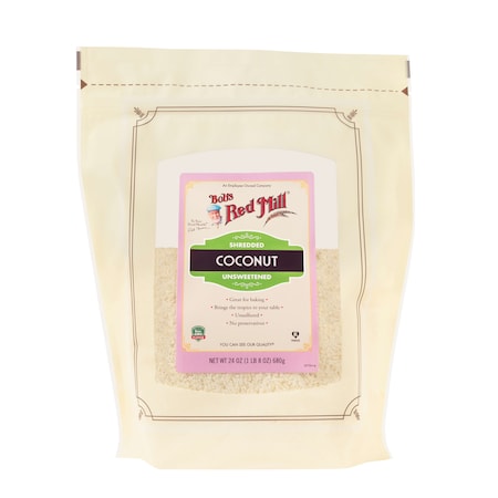 Bobs Red Mill Natural Foods Bob's Red Mill Shredded Coconut 24 oz. Bag, PK4 1135S244